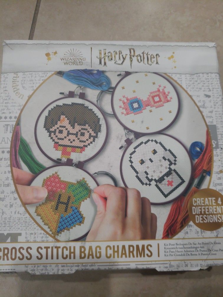 Harry Potter Cross Stitch Bag Charms