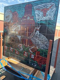 Texas football artwork 71x71