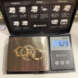 18k Saudi Gold Earrings MASTER COPY