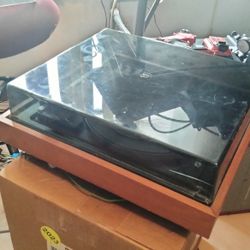 Garrard Turntable With Wooden Plinth Model  ZERO 100 SB