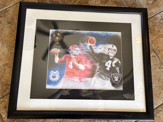 Derek Carr Raiders Bulldogs Artwork