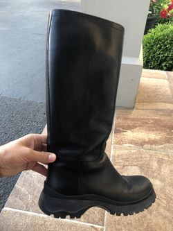 Prada leather boots