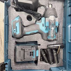 Cordless impact wrench, compatible with 18V MAX batteries, 1/2-inch brushless high-torque impact screwdriver, automatic stop reverse, variable speed h
