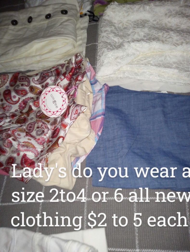 Lady's Do You Wear A Size 2or4or6 New Clothes