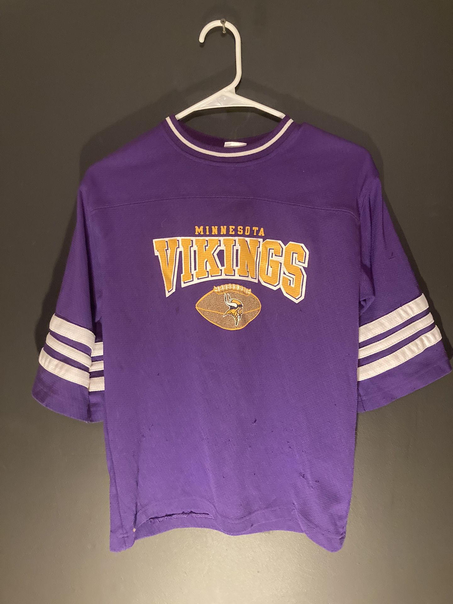 Vintage Official NFL Minnesota Vikings Football Jersey Adult Small (youth L)