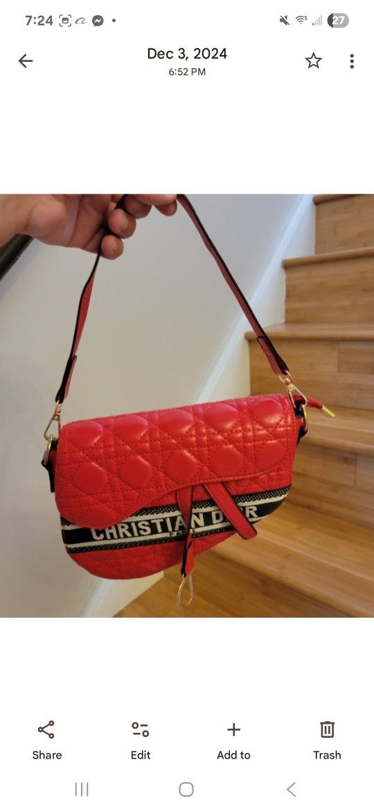 2 Brand New Shoulder And Crossbody Bags Comes With 2 Belts 