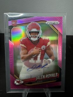 Jalen Royals Pink Prizm Panini Autograph Rookie