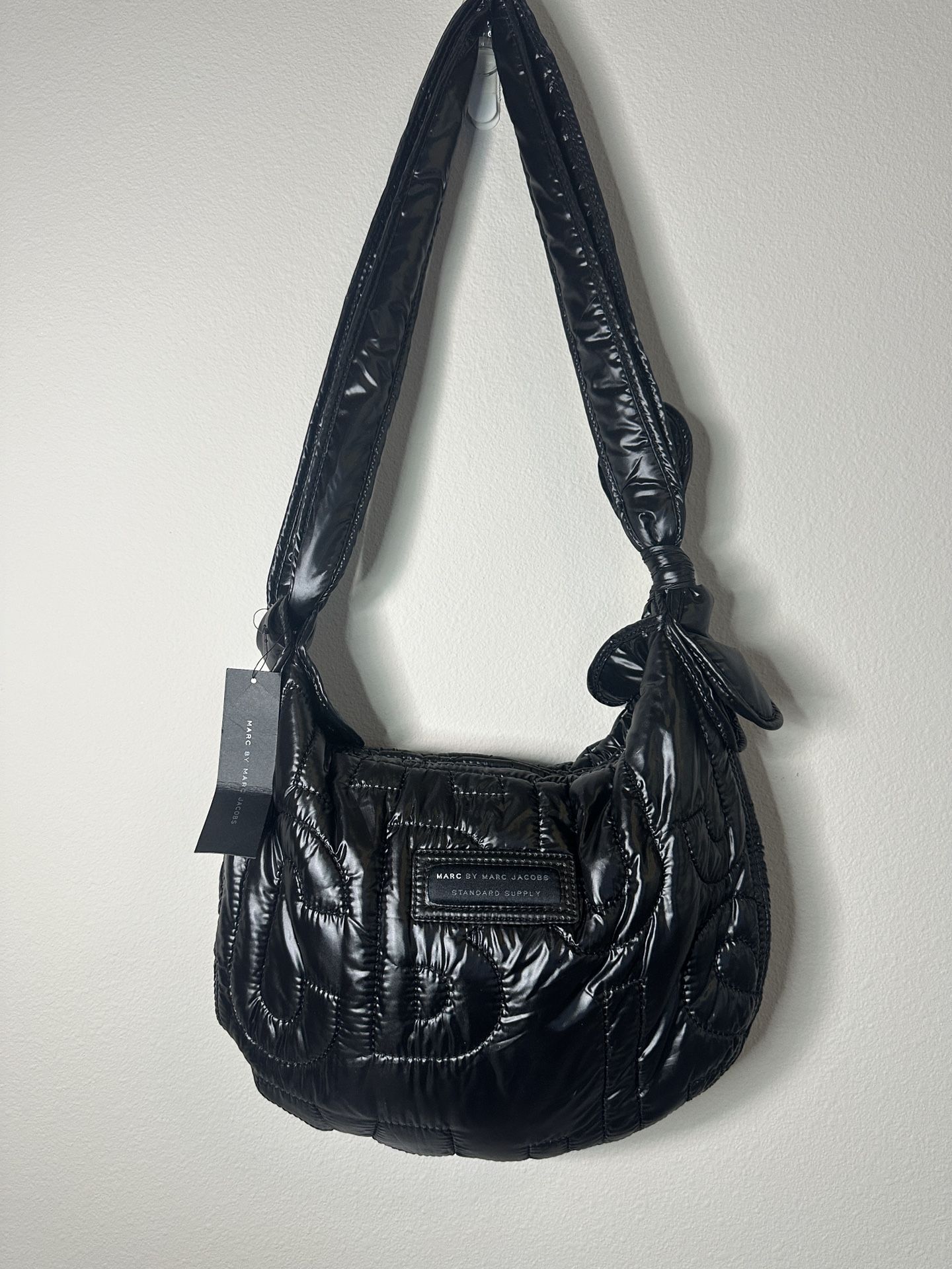 Brand New With Tags Marc By Marc Jacobs Black Nylon Hobo Bag