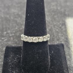 14kt WG Diamond Wedding Band. (C-5) SIZE 7.5 TDW: 1.40ct ASK FOR RYAN. #4(contact info removed)82401