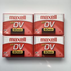 Maxell 60 Minute Dv Tapes Brand New