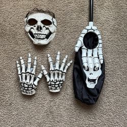 Skeleton Costume/Trick-or-Treat Bag