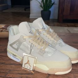 Jordan 4 Off White Sail