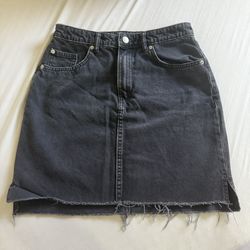 H&M mini Skirt dark Wash (black)