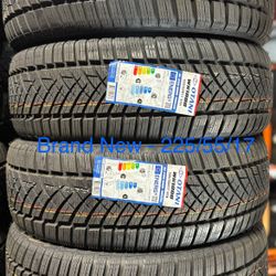 (4) - 225/55/17 Otani WK1000 Snow Tires