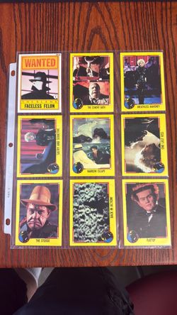 Dick Tracy Trading Cards in Binder Page