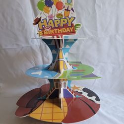 Toy Story-themed cupcake stand