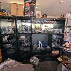 China Cabinet With Everything On it