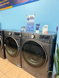 LG 4.5 Cu. Ft. Front Load Washer and 7.4 Cu. Ft. Electric Dryer (Stackable)