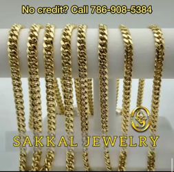 10 And 14K Gold Cuban Link Bracelet