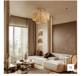 3-Light Traditional Farmhouse Wabi-Sabi Flush Mount Light