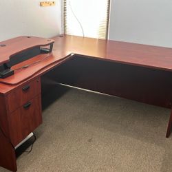 Versa Desk And File Cabinet And Chair.