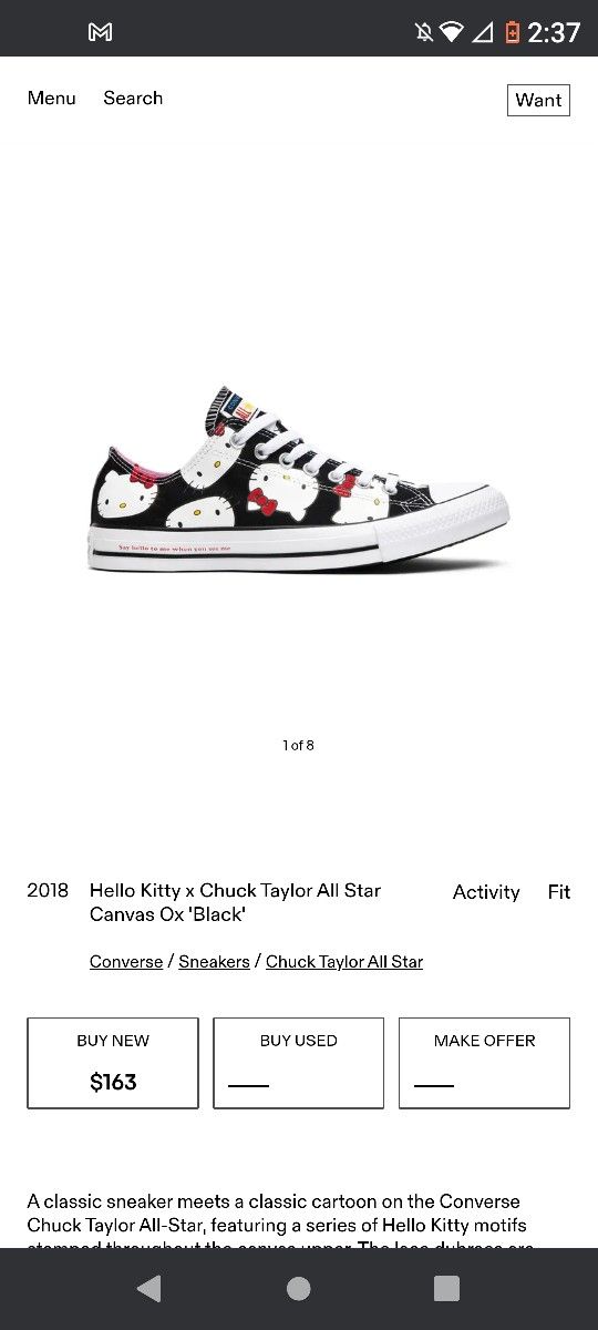 Hello Kitty Converse New