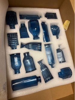 Blue Bud Vases
