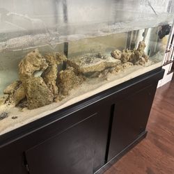 55 Gallon Fish Tank With Cabinet 