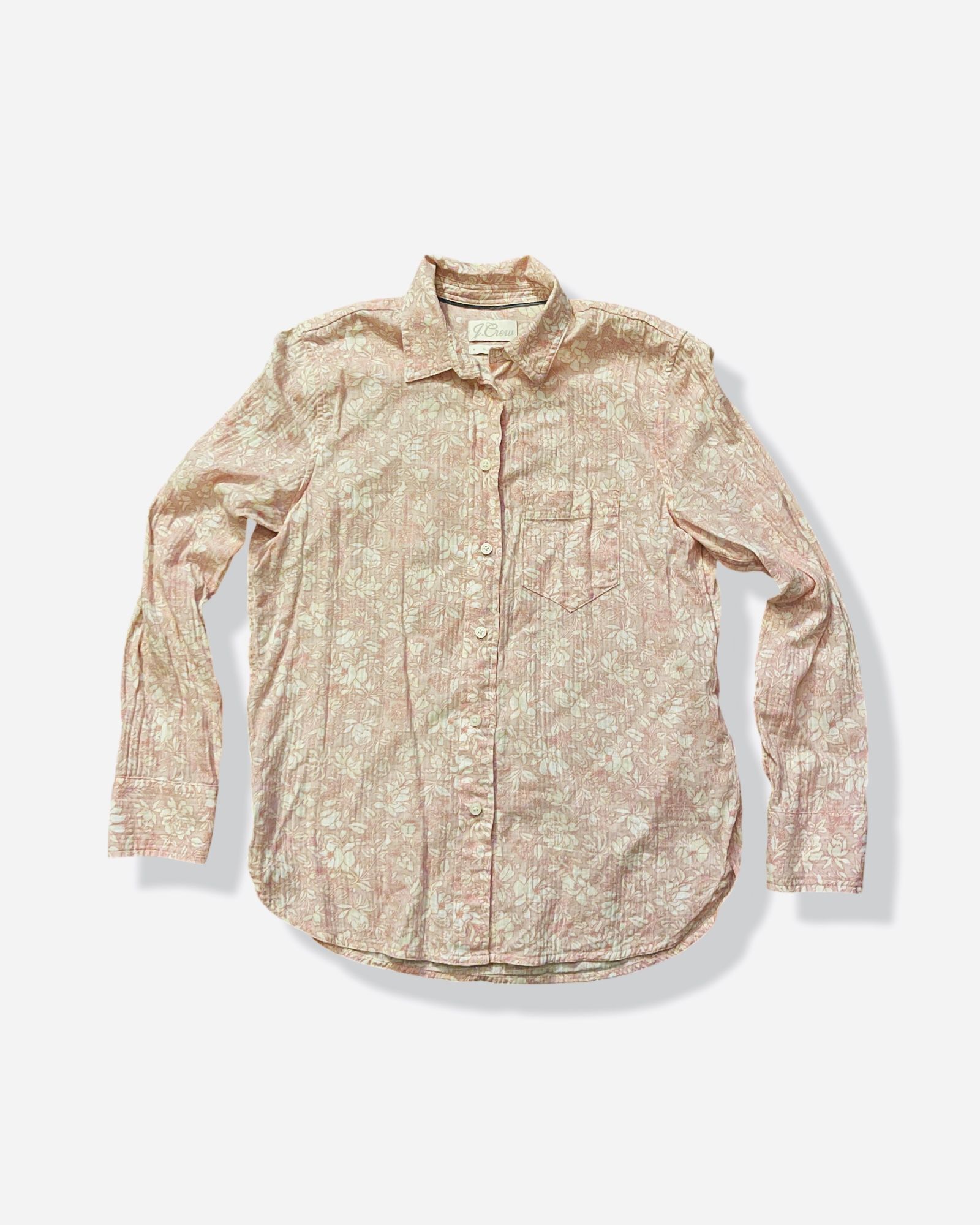 Women’s J.Crew Soft Gauze Button Down Style #BI958 - Tossed Floral, Classic Fit