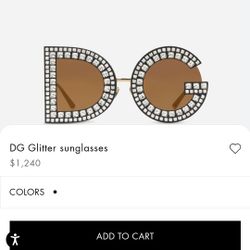 Dulce And Cabanna Glitter Sunglasses