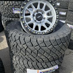 17” MVX WHEELS/ PREDATOR 35x12.50R17 TIRES - PACKAGE DEAL!!!!! 6x139.7