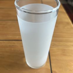 Vintage Single MCM Frosted 6” Glass Tumbler