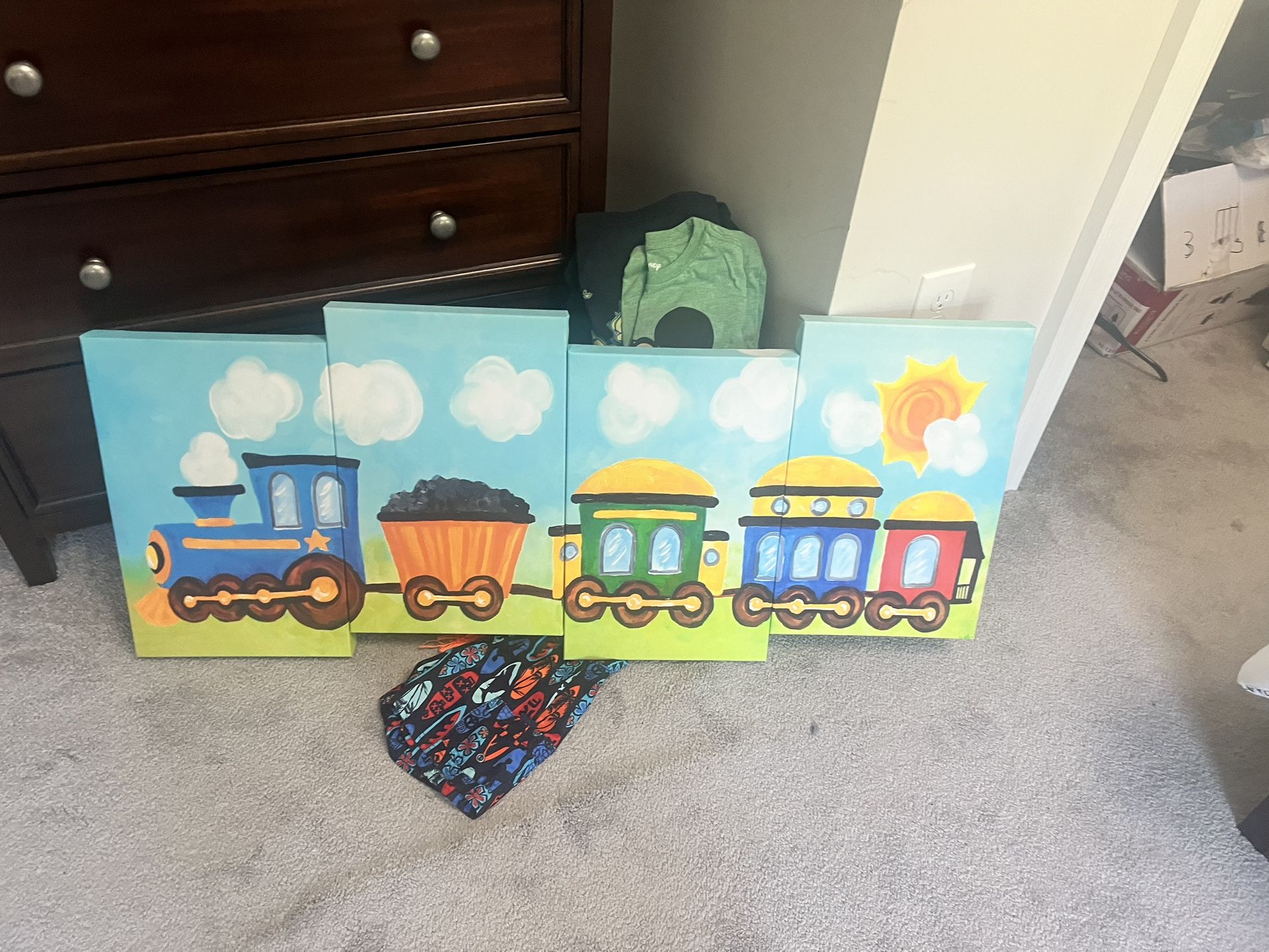 Train Canvas Wall Art
