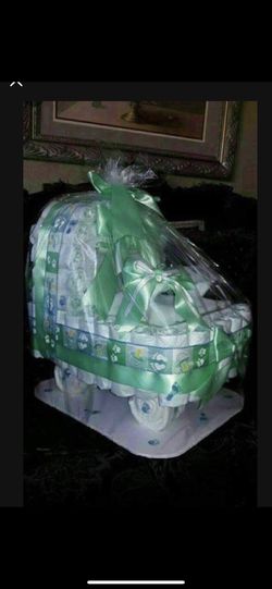 Carriolas Echas De Pampers Para Baby Shower 