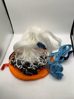 10 Feet Radius Saltwater Fishing Cast Net for Bait Trap