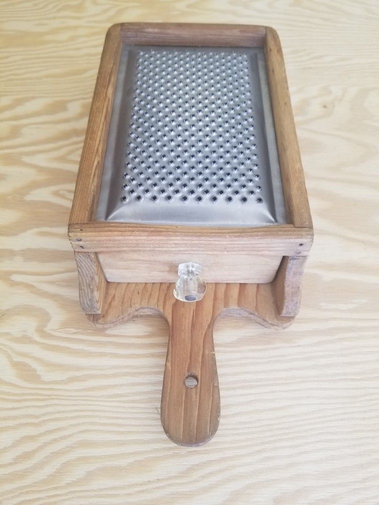 Italian Vintage Wooden Cheese Grater 