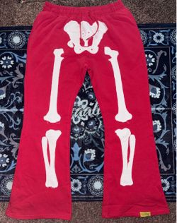 ALOCS RED SKELETON PANTS