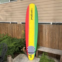 8’ Wavestorm / Gerry Lopez Beginner Surfboard w/ fins and leash included