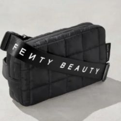 Fenty Beauty Black Quilted Belt Bag Purse