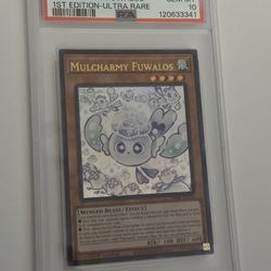 2025 YUGIOH - Mulcharmy Fuwalos - 1st ED - Ultra Rare - EN050 - PSA 10