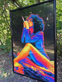 Beautiful herbalist woman framed poster