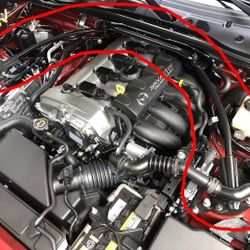 Mazda Miata MX-5 ND Fiat 124 Spider OEM Strut Bar Shock Tower Brace