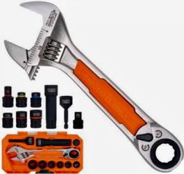 Adjustable Wrench and Socket Set