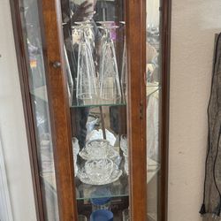 Curio Cabinet With Lighted Use And Everything Including 