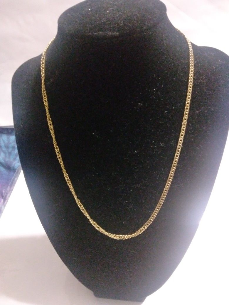 18K Gold Chain Lent 18-in Long Use