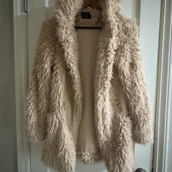 Love Tree Faux Fur Jacket