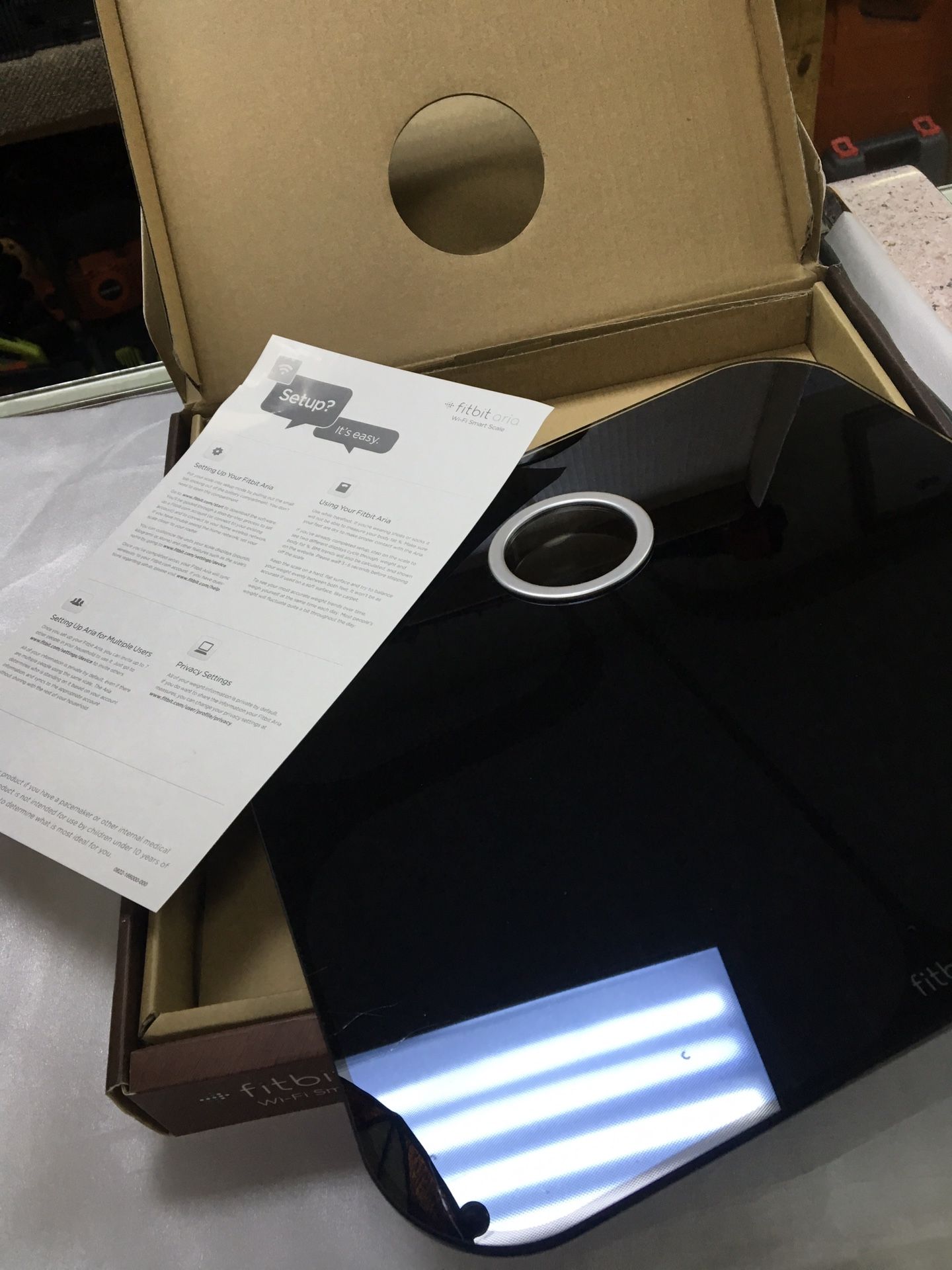 Fitbit Aria WiFi Smart Scale WiFi Ready, Graphs and Manages