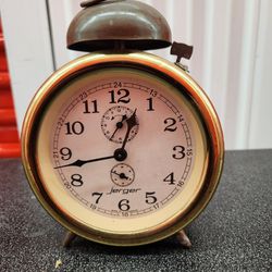Antic German Alarm Clock 