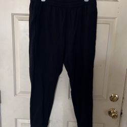 Luxe Black Men’s Joggers  Size L