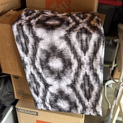 Black and white shower curtain